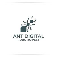 logo design ant technology, robotic, data, digital, connect, abstract vector. vector