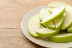 fresh guava fruits sliced photo