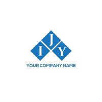 IJY letter logo design on WHITE background. IJY creative initials letter logo concept. IJY letter design. vector