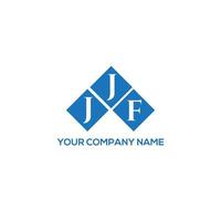 JJF letter logo design on WHITE background. JJF creative initials letter logo concept. JJF letter design. vector