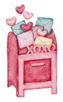 Valentine's Day watercolor png