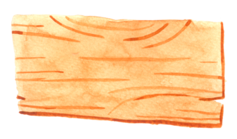 tecken trä akvarell handfärg png