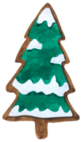aquarela de biscoito de natal png