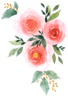 Blumenstrauß Aquarell Hochzeitsblume png