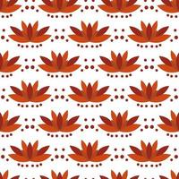 Seamless floral pattern with leaves vector