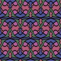 Seamless arabic background pattern with clay jars. vector