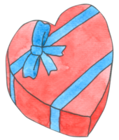 geschenkbox aquarell cartoon png