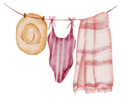 sommerkleidung aquarell png