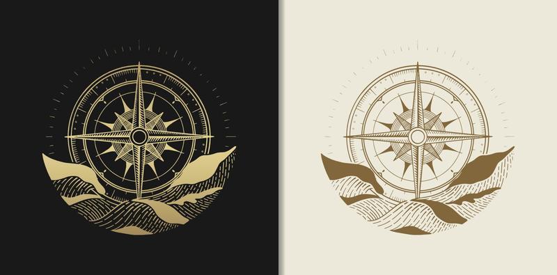 Compass during a big wave storm