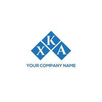 XKA letter logo design on WHITE background. XKA creative initials letter logo concept. XKA letter design. vector