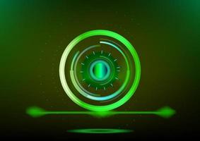 Hello hi-tech radar future technology innovation abstract backgrounds cyber robot illustration vector