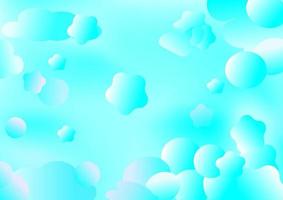 Balloon bubbles bokeh cloud abstract backgrounds wallpaper backdrop vector illustration