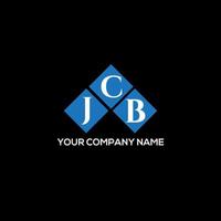 JCB letter logo design on BLACK background. JCB creative initials letter logo concept. JCB letter design. vector