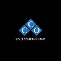 CCO letter logo design on BLACK background. CCO creative initials letter logo concept. CCO letter design. vector