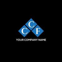 CCF letter logo design on BLACK background. CCF creative initials letter logo concept. CCF letter design. vector