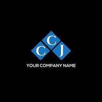 CCJ letter logo design on BLACK background. CCJ creative initials letter logo concept. CCJ letter design. vector