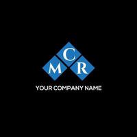 MCR letter logo design on BLACK background. MCR creative initials letter logo concept. MCR letter design. vector