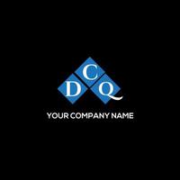 DCQ letter logo design on BLACK background. DCQ creative initials letter logo concept. DCQ letter design. vector