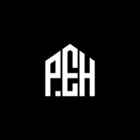 diseño de la letra peh. diseño del logotipo de la letra peh sobre fondo negro. peh creative iniciales carta logo concepto. diseño de letra peh.diseño de logotipo de letra peh sobre fondo negro. pags vector