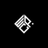 WPC letter logo design on black background. WPC creative initials letter logo concept. WPC letter design. vector