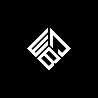 WJB letter logo design on black background. WJB creative initials letter logo concept. WJB letter design.