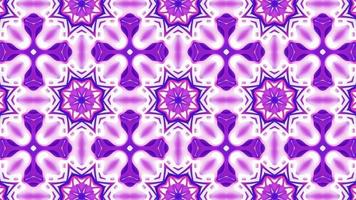 caleidoscoop achtergrond. hypnotische beweging. kleurrijke symmetrische fractal design lus animatie. dynamisch bewegend grafisch patroon, naadloze loop-animatie video