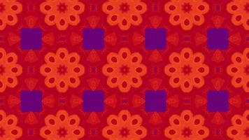Kaleidoscope background. Hypnotic motion. colorful symmetrical fractal design looped animation. Dynamic Motion Graphics Pattern, Seamless Loop Animation video