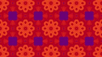 Kaleidoscope background. Hypnotic motion. colorful symmetrical fractal design looped animation. Dynamic Motion Graphics Pattern, Seamless Loop Animation video