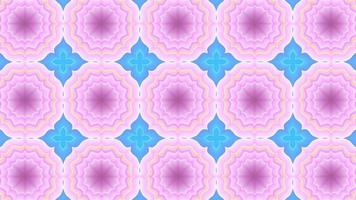 Animation Seamless Kaleidoscope pattern colorful background, Beautiful Bright Ornament, Motion Graphics Pattern, Seamless Loop Animation video