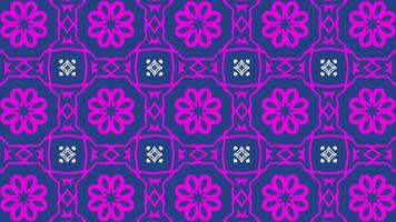 Animation Seamless Kaleidoscope pattern colorful background, Beautiful Bright Ornament, Motion Graphics Pattern, Seamless Loop Animation video