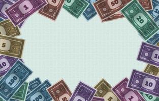 Play Money Background vector