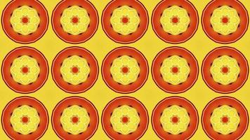 Animation Seamless Kaleidoscope pattern colorful background, Beautiful Bright Ornament, Motion Graphics Pattern, Seamless Loop Animation video