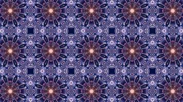 Animation Seamless Kaleidoscope pattern colorful background, Beautiful Bright Ornament, Motion Graphics Pattern, Seamless Loop Animation video
