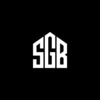 SGB letter design.SGB letter logo design on BLACK background. SGB creative initials letter logo concept. SGB letter design.SGB letter logo design on BLACK background. S vector