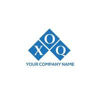 diseño del logotipo de la letra xoq sobre fondo blanco. concepto de logotipo de letra inicial creativa xoq. diseño de letras xoq. vector