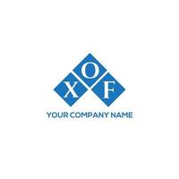 XOF letter logo design on WHITE background. XOF creative initials letter logo concept. XOF letter design. vector