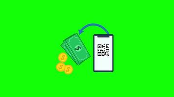 Cash Back icon motion graphics animation, reward coin, transparent background video