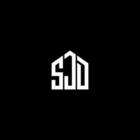 SJD letter logo design on BLACK background. SJD creative initials letter logo concept. SJD letter design. vector