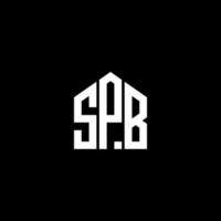 SPB letter design.SPB letter logo design on BLACK background. SPB creative initials letter logo concept. SPB letter design.SPB letter logo design on BLACK background. S vector