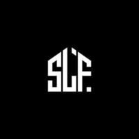 diseño de letras slf. Diseño de logotipo de letras slf sobre fondo negro. concepto de logotipo de letra de iniciales creativas slf. diseño de letra slf. vector