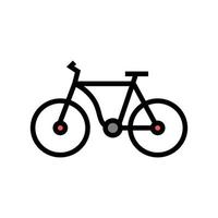 bicycle transport color icon vector illustration