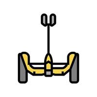 segway vehicle color icon vector illustration