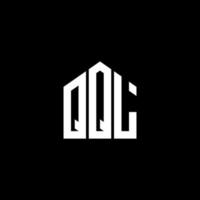 diseño de logotipo de letra qql sobre fondo negro. concepto de logotipo de letra inicial creativa qql. diseño de letras qql. vector