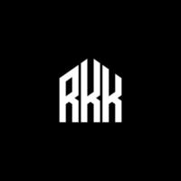 RKK letter logo design on BLACK background. RKK creative initials letter logo concept. RKK letter design. vector