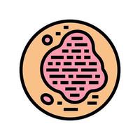 psoriasis skin disease color icon vector illustration