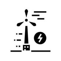 energy turbine glyph icon vector black illustration