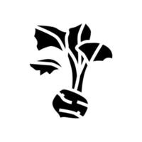 kohlrabi cabbage glyph icon vector illustration