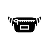 pouch bag glyph icon vector illustration