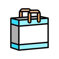 shop bag color icon vector illustration