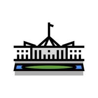 canberra city color icon vector illustration